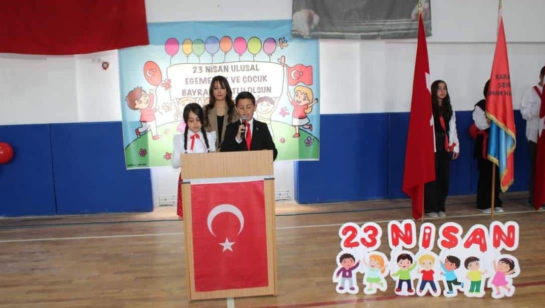  İlçemizde 23 Nisan Ulusal Egemenlik ve Çocuk Bayramı'nın 104. Yıl Dönümü  Kutlandı.